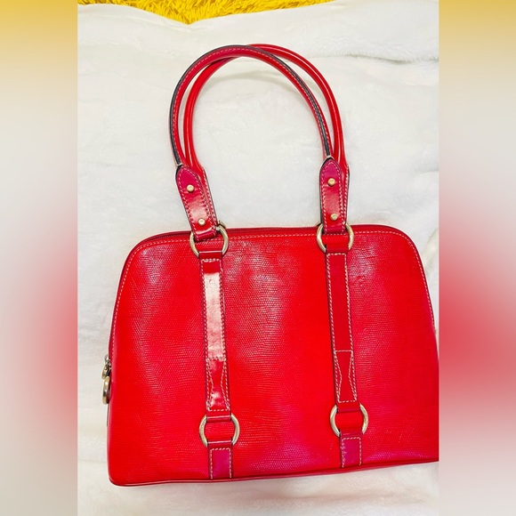 Lancel Handbags - Lancel Authentic Vintage Red Leather Handbag